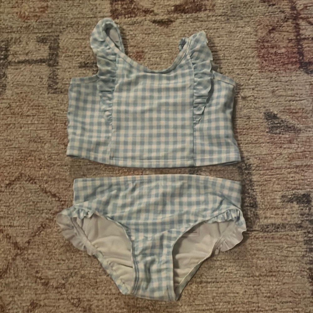 Baby GAP. Size 5 years. Gingham print. Baby blue and white.